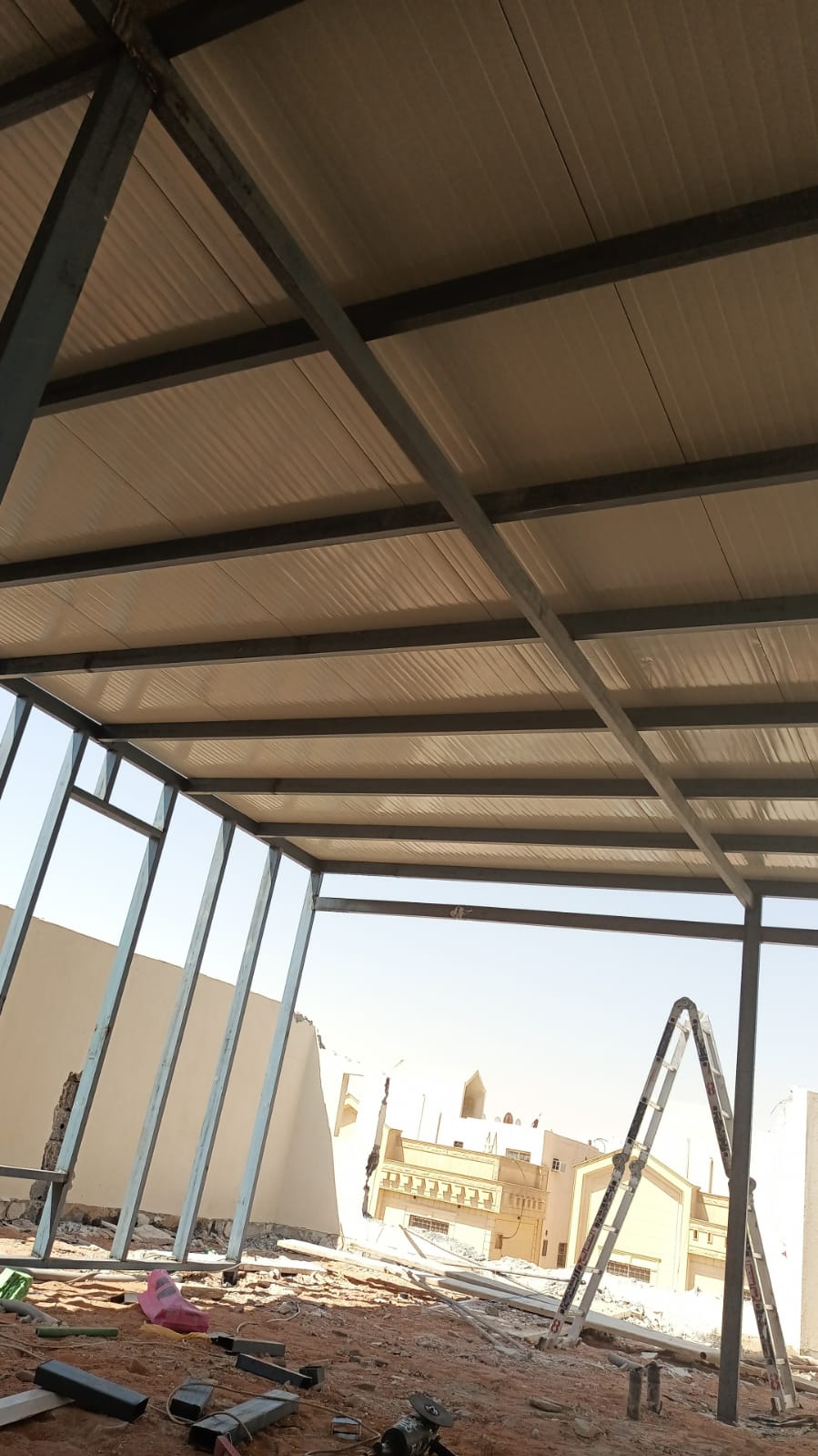 تركيب جلسه في السطح من السندويش بنل