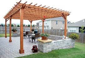 برجولات مع مظلات: