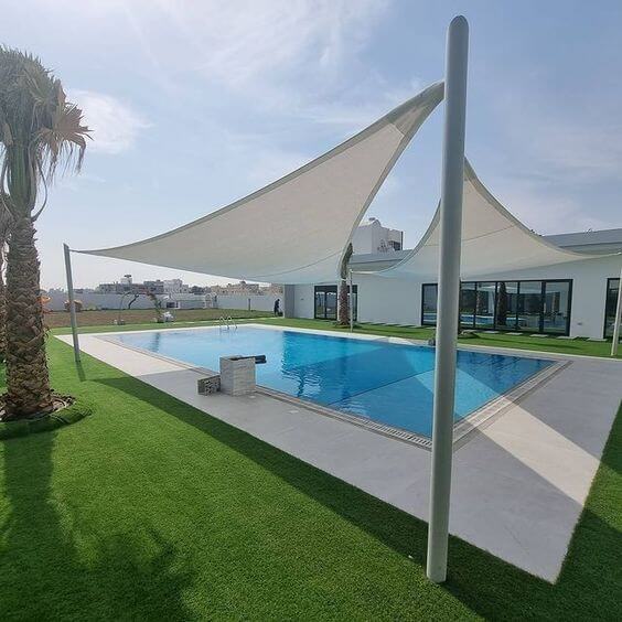 مظلات المسابح المودرن 